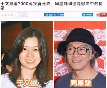 ​于文凤追讨周星驰7000万