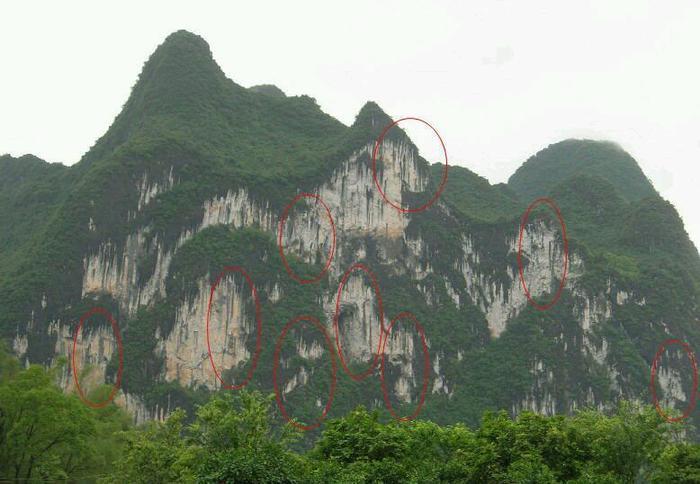 漓江奇景九马画山, 看出九匹中状元, 你能看出几匹马?